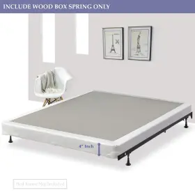 711347946455 GREATON Assembled Wood Box Spring Foundation #2