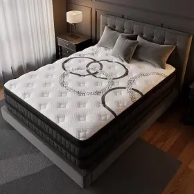 768633995086 GREOO Queen Mattress Hybrid Gel Memory Foam