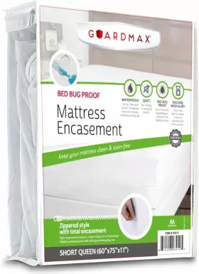 812408034125 GUARDMAX Zippered Mattress Protector Queen
