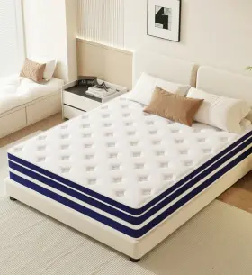 751491806083 GUUKIN Queen Hybrid Mattress Memory Foam Pocket