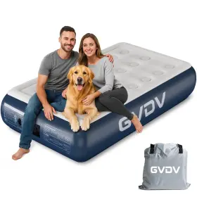 331983374057 GVDV Twin Air Pump Mattress Raised Inflatable