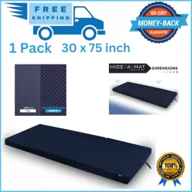 69756 HIDE MAT Fold Mattress Twin Folding Memory Foam Topper