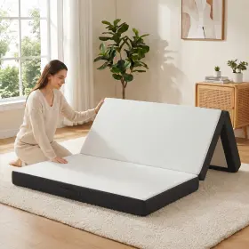 US810-053V01WT0141 HOMCOM Trifold Mattress Memory Foam