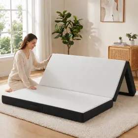 US810-053V02WT0141 HOMCOM Trifold Mattress Memory Foam