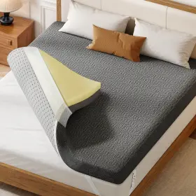 Beyshytpjq HOMIFLEX Breathable Colling Gel Memory Foam Topper #2
