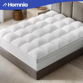 197839255395 HOMNIA Quilted Pad Mattress Anti Slip Queen