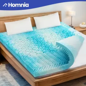 BEYSHPZTD5 HOMNIA Queen Memory Foam Mattress Topper Cooling