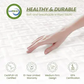761062101301 HOXURY Queen Mattresses Hybrid Mattress Memory #2