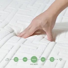 766619571460 HOXURY Twin Mattress Tea Memory Foam Box Firm #3