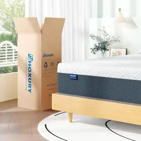 HS-HMZC12TW-USQR HOXURY Twin Mattress Memory Foam Hybrid Tea