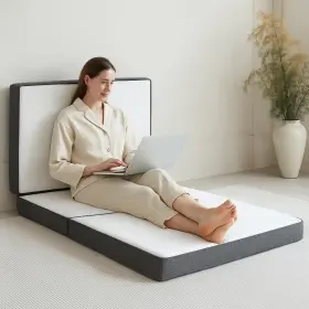 094759834351 HUEIFY Fold Memory Foam Mattress Twin Folding