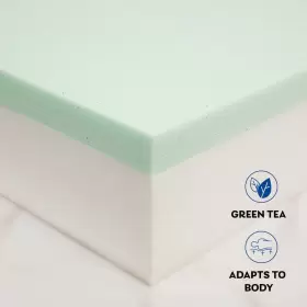 S-46622 HULUWAT Mattress Pad Gel Memory Foam Cooling #2