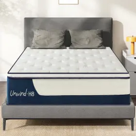 765037802583 HYLZVN Queen Mattress Hybrid Box Pocket Springs