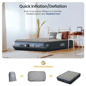 I-C-018 IDOO Queen Air Pump Mattress Inflatable Pumpbed #2