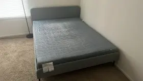 191529-AC IKEA Vadso Queen Firm Innerspring Mattress Bed