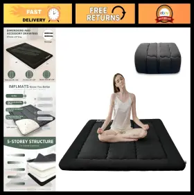 82767 IMFLMATS Floor Futon Mattress High Density Foam Pad