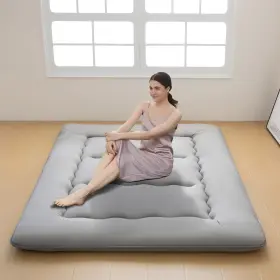 N-jc-gray-f INFINICE Floor Mattress Futon Roll Up Portab
