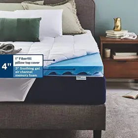 G-TOP-05090-CK-WHT INNOCOR Dual Memory Foam Mattress King #3