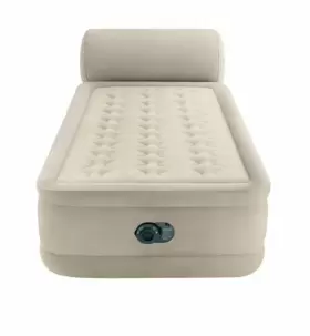 64191WD INTEX Dura Beam Headboard Twin Air Pump Mattress