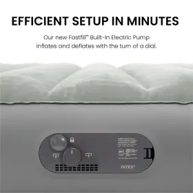 66113WL INTEX Queen Standard Dura Beam Airbed Mattress Pump #2
