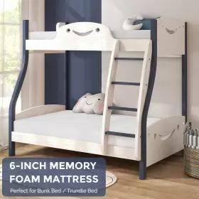 755752140954 IULULU Twin Mattress Memory Foam Tea Gel Infused #2