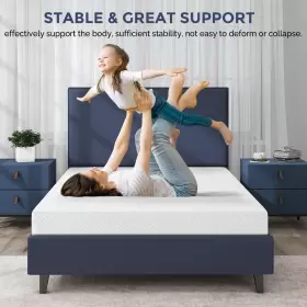 755752140954 IULULU Twin Mattress Memory Foam Tea Gel Infused #3