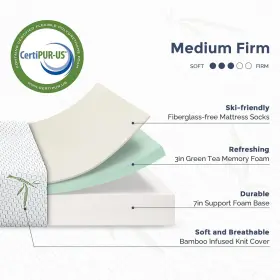 755752141791 IULULU Queen Mattress Memory Foam Box Breathable #2