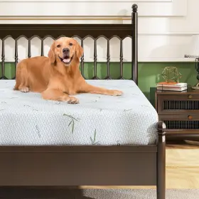 755752275953 IULULU Twin Mattress Box Gel Memory Foam Cov