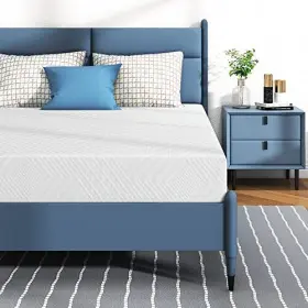 768634885867 IULULU Twin Mattress Memory Foam Box Tea Gel