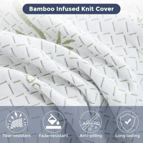 768649814562 IULULU King Mattress Box Gel Memory Foam Cove #3