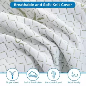768649816634 IULULU Mattress Memory Foam Box Tea Gel Infused #3