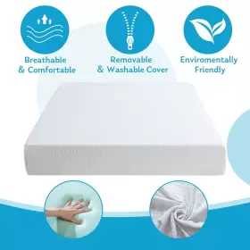 CJJ-RV-8IN-SQ IULULU Queen Memoru Foam Mattress #2