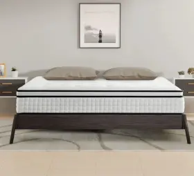 092733208419 JIVA Dmc Queen Mattress Spring Hybrid Gel Memory