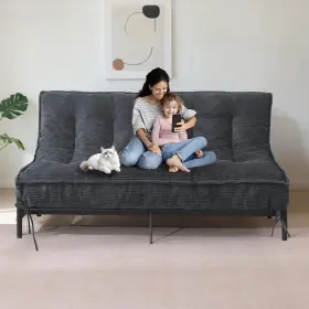 744110851427 JUIKURY Futon Mattress Firm Sleeper Sofa Bed Up