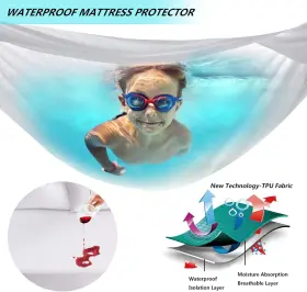 046432216251 KAYFIA Mattress Protector Waterproof Cover #3