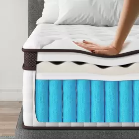 671891589815 KESCAS Hybrid Mattress Memory Foam Heavier Coils #3