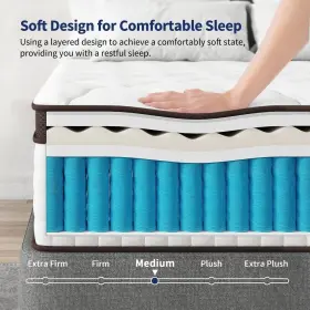 792933718311 KESCAS Memory Foam Inner Spring Hybrid Mattress #2