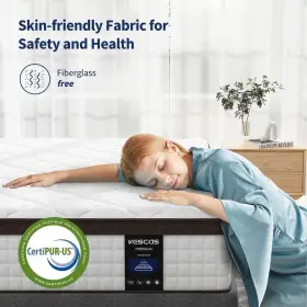 792933718311 KESCAS Memory Foam Inner Spring Hybrid Mattress #3
