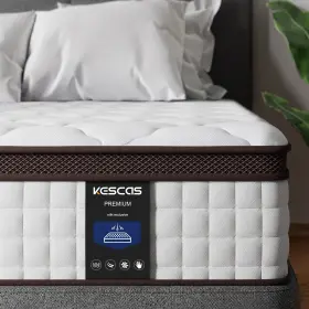 795847477565 KESCAS Hybrid Mattress Memory Foam Heavier Coils