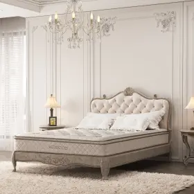 795847477596 KESCAS Memory Foam Firm Mattress Breathable Flax #2