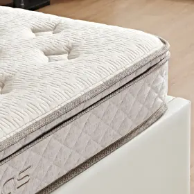 795847477596 KESCAS Memory Foam Firm Mattress Breathable Flax #3