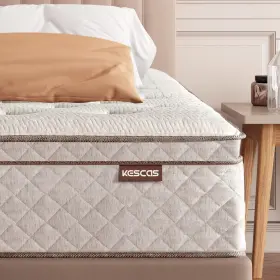 KTB08T KESCAS Memory Foam Hybrid Twin Mattress Knitted Fabric