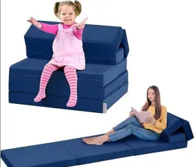 6-IN-1 KIDIRECT Kids Folding Sofa Bed Convertible Play