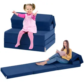 840325634135 KIDIRECT Couch Kids Folding Sofa Bed Convertible