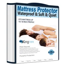 1200035-8ST1 KINGNEX Cooling Twin Mattress Protector Ultra