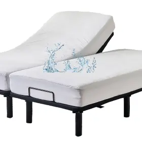 2000002-4SQ KINGNEX Waterproof Split Queen Mattress Protector
