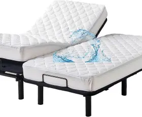 2000036-8 KINGNEX Waterproof Quilted Split King Mattress