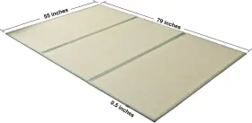 703327446857 KITBRHOME Tatami Mat Natural Grass