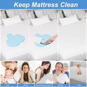 699838350571 KIUSIY Mattress Protector Waterproof Noiseless #3