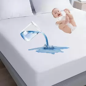 699838350571 KIUSIY Mattress Protector Waterproof Noiseless
